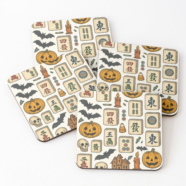 Item preview, Halloween Mahjong Tile Pattern Design designed and sold by Best Pattern⭐⭐⭐⭐⭐.