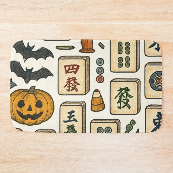 Item preview, Halloween Mahjong Tile Pattern Design designed and sold by Best Pattern⭐⭐⭐⭐⭐.