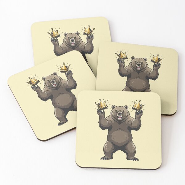 Item preview,  The Fierce Grizzly Bear and the Broken Crown  No Kings in America designed and sold by Felinefinesse.