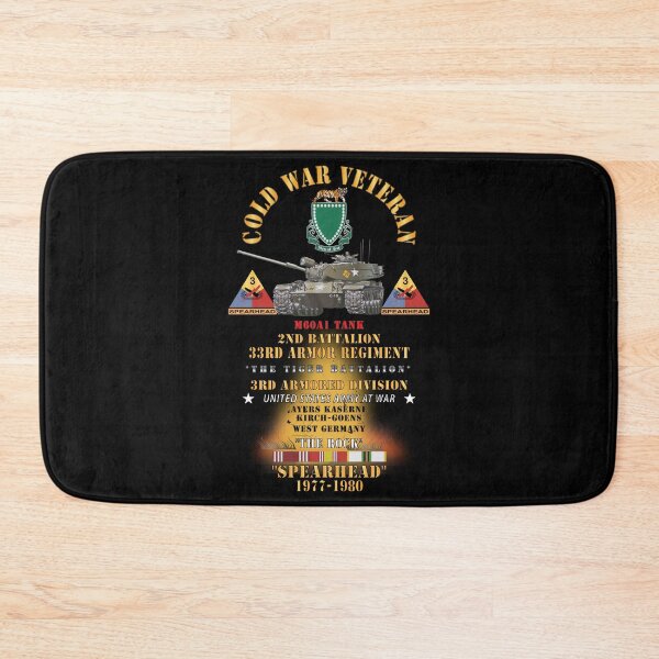 Item preview, Army - Cold War Vet - 2nd Bn, 32nd Armor - Tiger BN, 3rd Armor Div  - Ayers Kaserne, Kirch-Goens, Germany THE ROCK - M60A1 Tank  - Spearhead w Fire w DUI - C designed and sold by Military Insignia Products.
