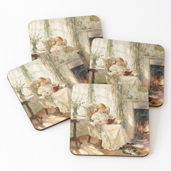 Item preview, Enchanted English Cottage Reading a book designed and sold by SoniaSarkali.