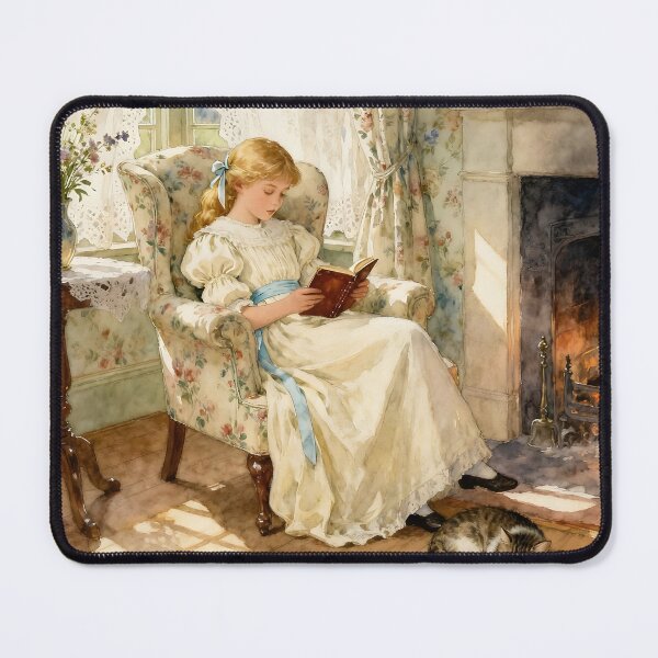 Item preview, Enchanted English Cottage Reading a book designed and sold by SoniaSarkali.