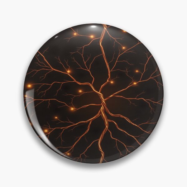 Item preview, Neo-Botanic Matrix “Root Signal” | Copper and Gold Organic Circuit Pattern designed and sold by CMdigit.