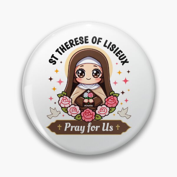 Item preview, St Therese of Lisieux Pray for Us Catholic Roses for Kids designed and sold by NUMAcreations.