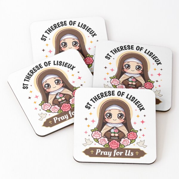 Item preview, St Therese of Lisieux Pray for Us Catholic Roses for Kids designed and sold by NUMAcreations.