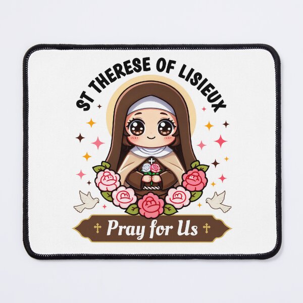 Item preview, St Therese of Lisieux Pray for Us Catholic Roses for Kids designed and sold by NUMAcreations.