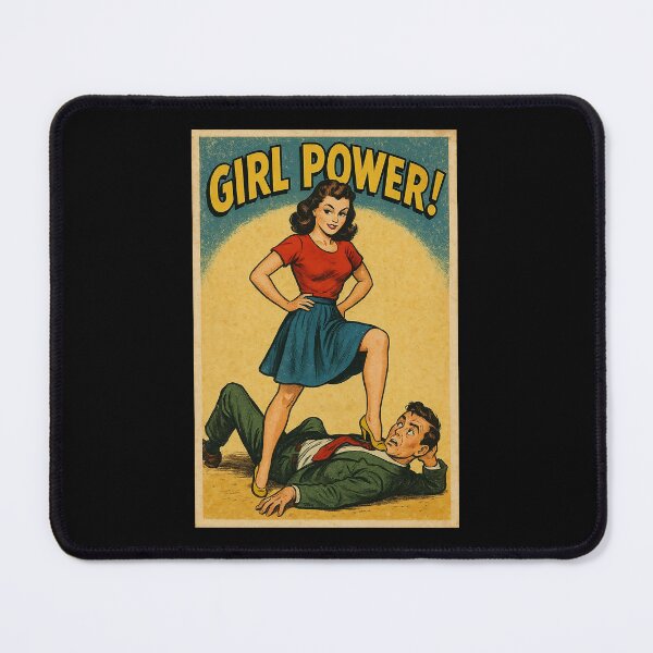Item preview, Girl Power – Retro Feminist Pin-Up Poster | Empowerment Art designed and sold by The Devil's Bargain.