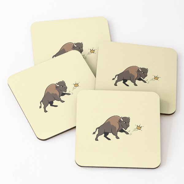 Item preview, The Powerful American Bison and the Broken Crown - No Kings in America designed and sold by Felinefinesse.