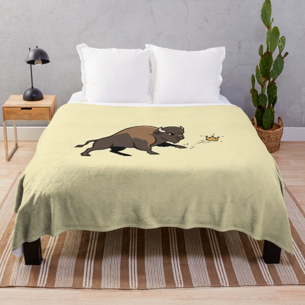 Item preview, The Powerful American Bison and the Broken Crown - No Kings in America designed and sold by Felinefinesse.