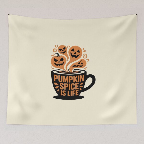 Item preview, Pumpkin Spice Is Life – Funny Halloween Coffee Design designed and sold by Jollys-ArtShop.