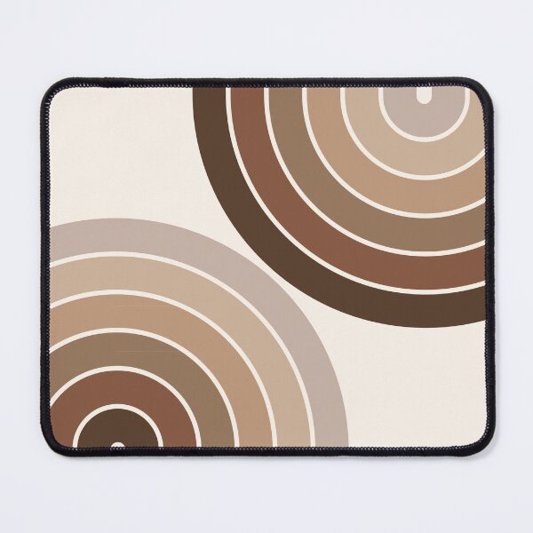 Item preview, Midcentury Modern Geometric Rainbow 5 in Rustic Brown Wood designed and sold by nineFlorals.