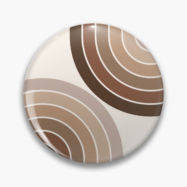 Item preview, Midcentury Modern Geometric Rainbow 5 in Rustic Brown Wood designed and sold by nineFlorals.