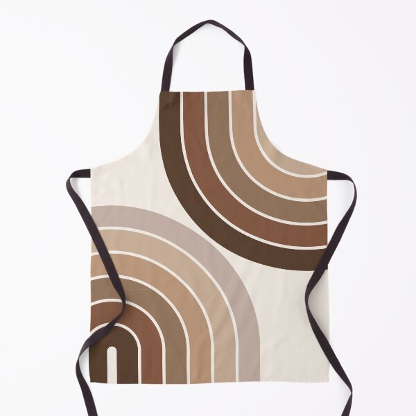 Item preview, Midcentury Modern Geometric Rainbow 5 in Rustic Brown Wood designed and sold by nineFlorals.