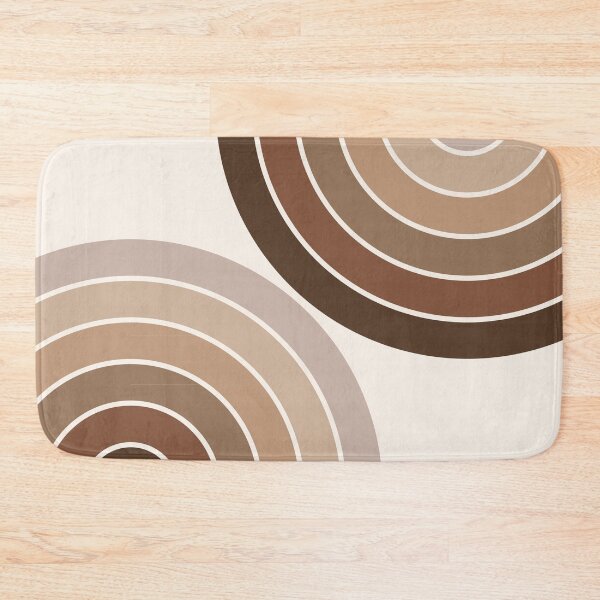 Item preview, Midcentury Modern Geometric Rainbow 5 in Rustic Brown Wood designed and sold by nineFlorals.