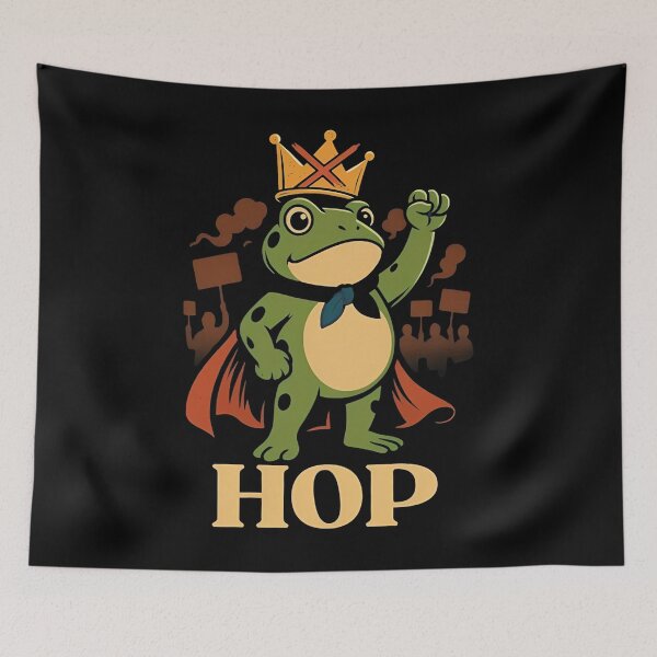 Item preview, Frog Protest -  No Kings In America, Frogs Against Fascism designed and sold by cloudline-scb.