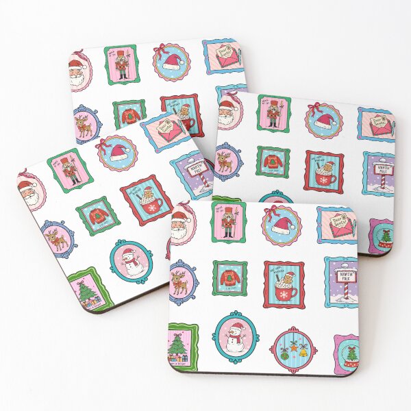 Item preview, Christmas vintage stamps multi pack designed and sold by Handdrawnbyzoe.