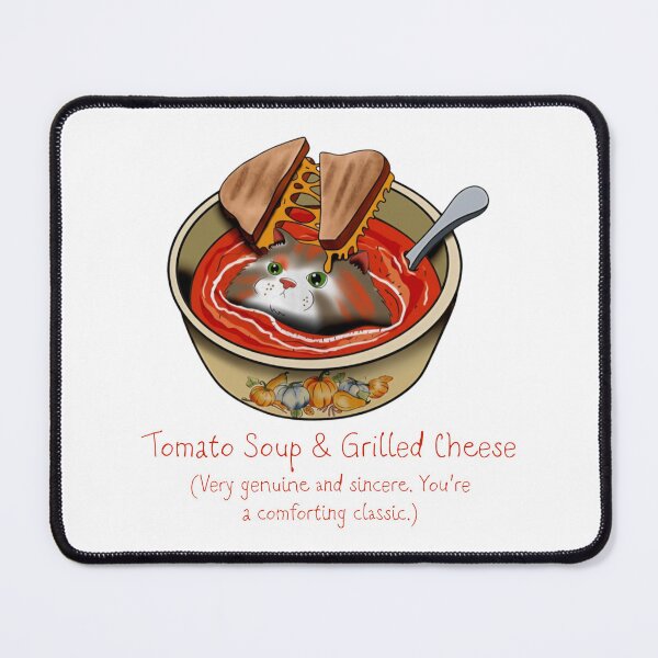 Item preview, Tomato Soup and Grilled Cheese Cat designed and sold by cozygamerstore.