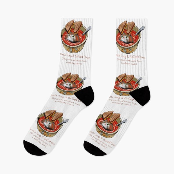 Item preview, Tomato Soup and Grilled Cheese Cat designed and sold by cozygamerstore.