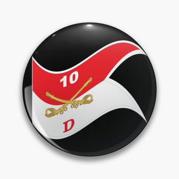 Item preview, Army - Delta Troop - 10th Cavalry Guidon w White Boundries X 300 - Waving designed and sold by Military Insignia Products.