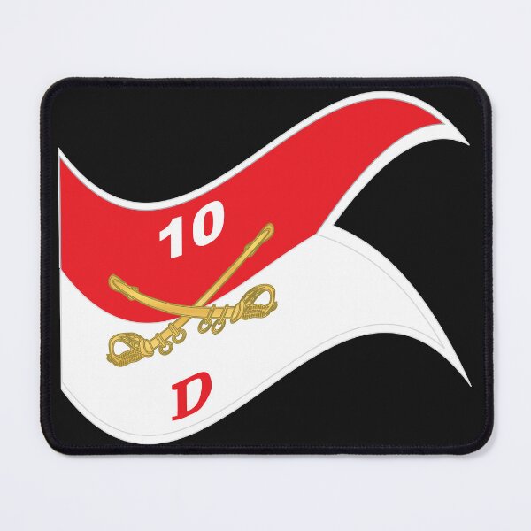 Item preview, Army - Delta Troop - 10th Cavalry Guidon w White Boundries X 300 - Waving designed and sold by Military Insignia Products.