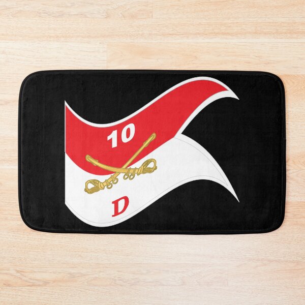 Item preview, Army - Delta Troop - 10th Cavalry Guidon w White Boundries X 300 - Waving designed and sold by Military Insignia Products.