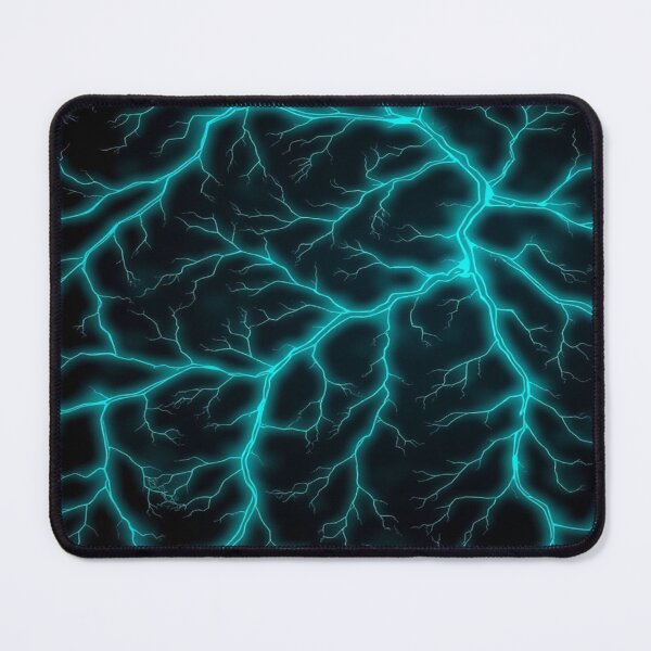 Item preview, Neo-Botanic Matrix “Fluorescent Vein” | Bioluminescent Teal Organic Tech Pattern designed and sold by CMdigit.