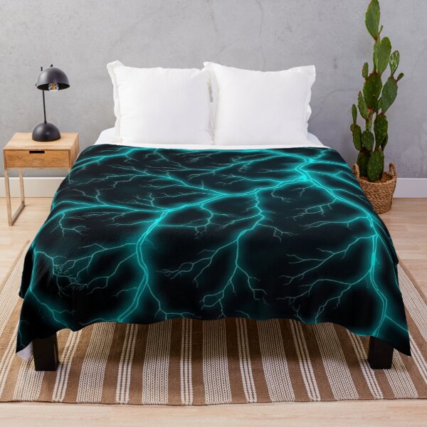 Item preview, Neo-Botanic Matrix “Fluorescent Vein” | Bioluminescent Teal Organic Tech Pattern designed and sold by CMdigit.