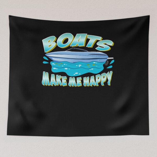 Item preview, Boats Make Me Happy - Sailing Rowing designed and sold by PrintPress.