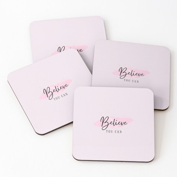 Item preview, Believe You Can – Motivational Pink Aesthetic Design designed and sold by CosmicStar3.