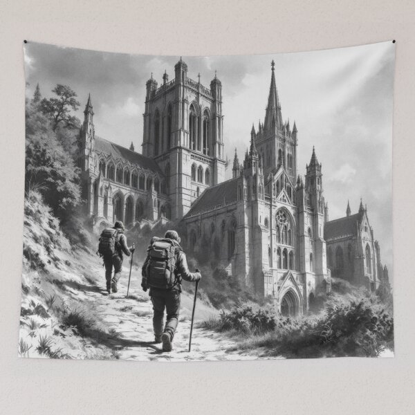 Item preview, Ascent to the cathedral (Way of Saint James) designed and sold by jefboutique6150.