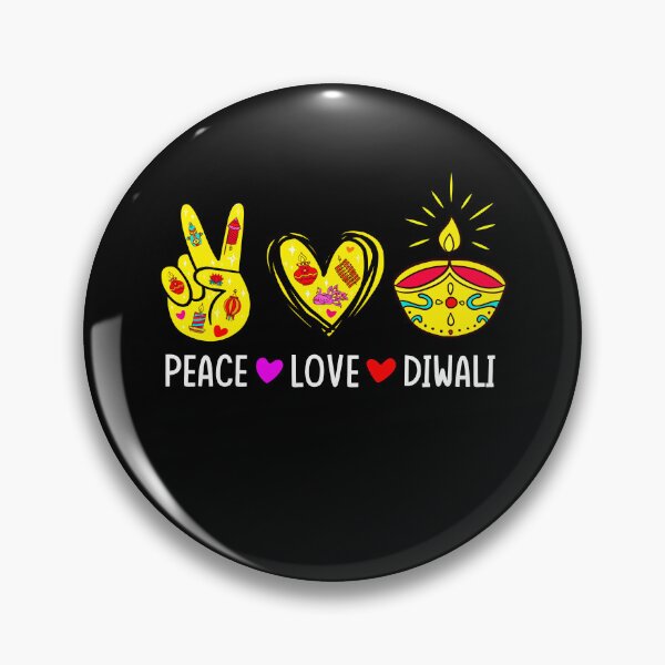 Item preview, Peace Love Diwali - Celebrate Deepavali Festival of lights designed and sold by NUMAcreations.
