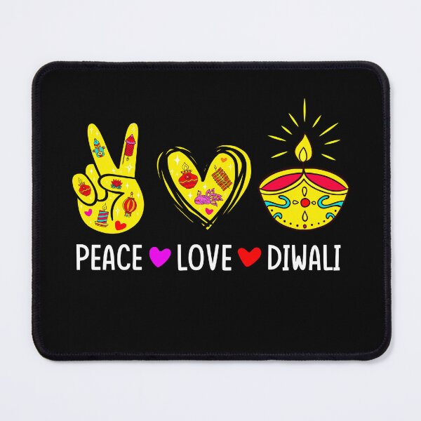 Item preview, Peace Love Diwali - Celebrate Deepavali Festival of lights designed and sold by NUMAcreations.