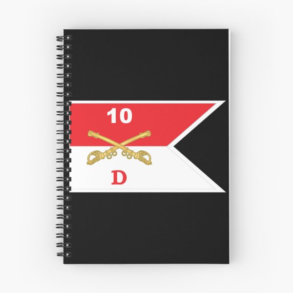 Artikelvorschau, Armee - Delta-Truppe - 10. Kavallerie-Guidon mit weißen Begrenzungen X 300 entworfen und verkauft von Military Insignia Products.