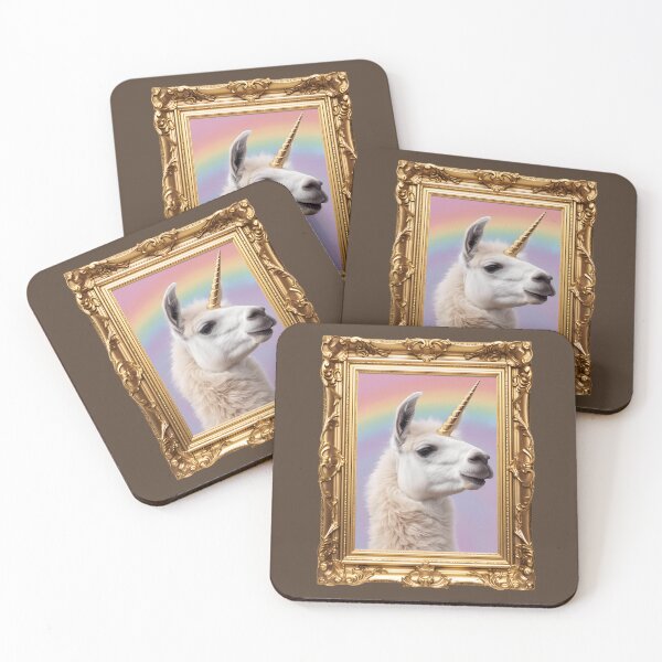 Item preview, Magical Llama Unicorn Portrait designed and sold by FenProd.