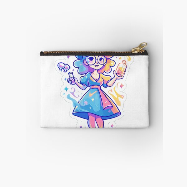 Item preview, Vodka Witch – Cute Magical Cartoon Sorceress with Glowing Bottle | Funny Drinking Wizard designed and sold by Tommy's Arts.