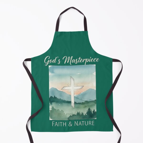 Item preview, God's Masterpiece Abstract Nature Design - Christian Watercolor Landscape Faith Art designed and sold by Syrupulse.