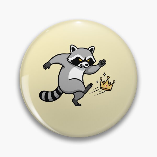 Item preview, The Rebellious Raccoon and the Broken Crown - No Kings in America designed and sold by Felinefinesse.