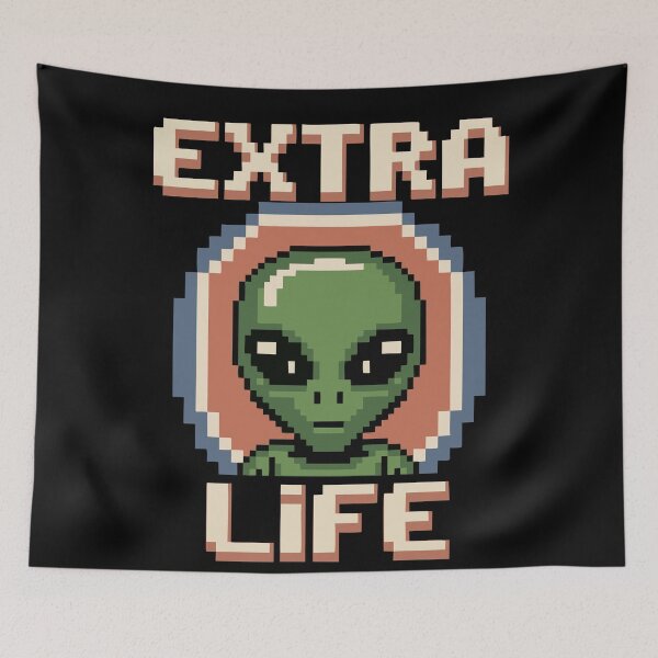 Item preview, Extra Life – Halloween Alien Spirit Design designed and sold by T-Chou.