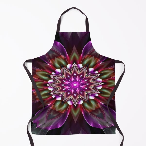Item preview, Neo-Botanic Matrix “Fractal Bloom” | Amethyst and Jade Geometric Floral Pattern designed and sold by CMdigit.