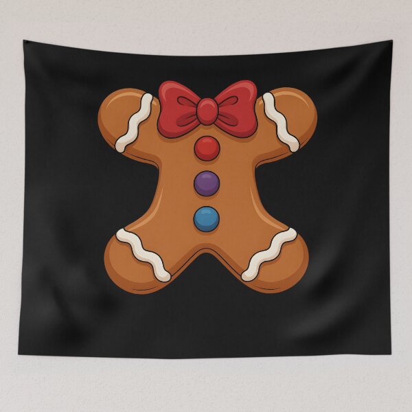 Item preview, Cute Gingerbread Man With Red Bow Christmas Kids Women Men  designed and sold by clothesy7.