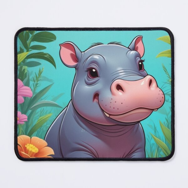 Item preview, Smiling baby Hippopotamus (Hippo) designed and sold by Sweet Dreams Ambience.