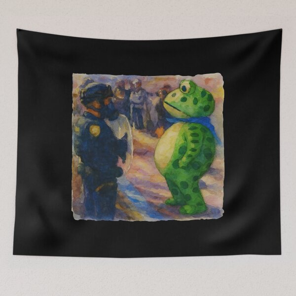 Item preview, Portland Frog Protest - Anti ICE, FDT, Resistance, I Stand With Frog, No Kings Day, No Kings  designed and sold by cloudline-scb.