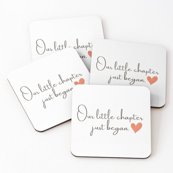 Item preview, Our Little Chapter Just Began, Romantic & Family New Beginning Sticker designed and sold by Moodune.