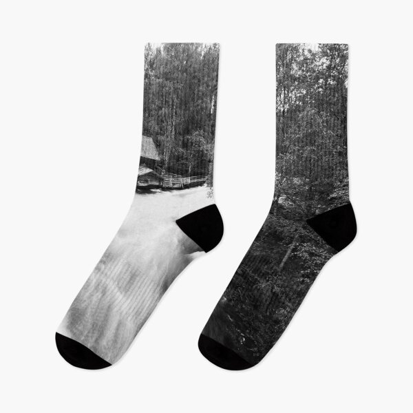 Item preview, Myllykoski and the mill. Kuusamo, Pieni karhunkierros 2025 bw designed and sold by Jouko Lehto Photography.