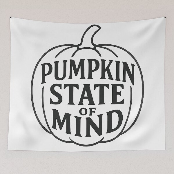 Item preview, Pumpkin State of Mind Fall Autumn Typography designed and sold by loonely.