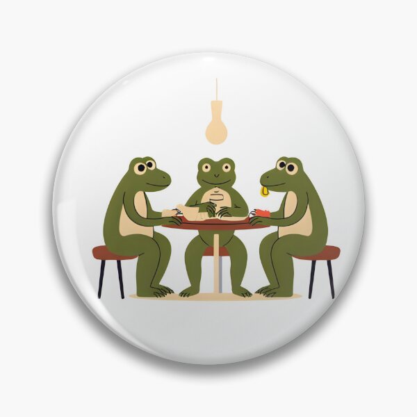 Item preview, Frogs drinking coffee Sticker designed and sold by chaieb shoop.