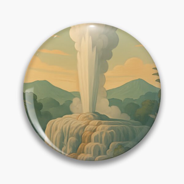 Item preview, Te Puia Geysers – Vintage Art Deco Rotorua, New Zealand designed and sold by Cosmopolis.