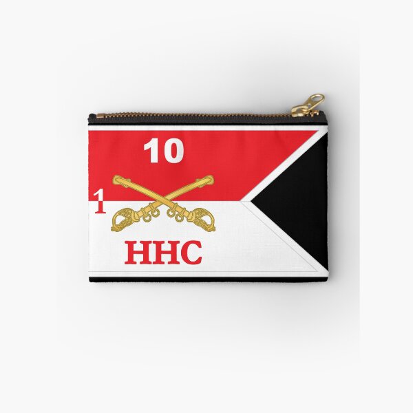 Item preview, Army - HHC Troop - 1st Squadron, 10th Cavalry Guidon w White Boundries X 300 designed and sold by Military Insignia Products.