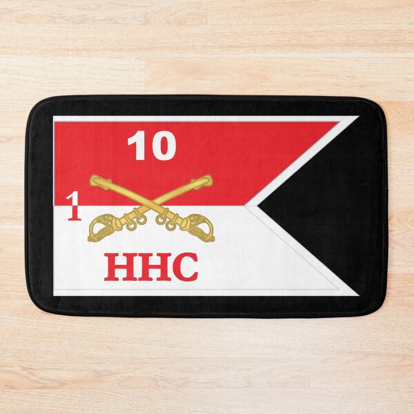 Item preview, Army - HHC Troop - 1st Squadron, 10th Cavalry Guidon w White Boundries X 300 designed and sold by Military Insignia Products.