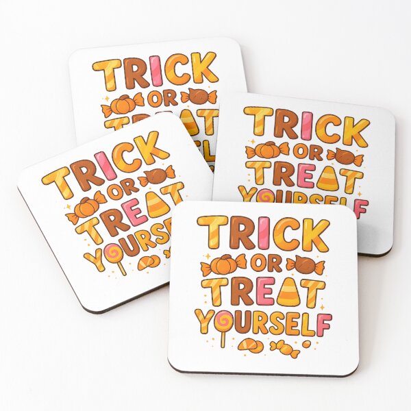 Item preview, Trick or Treat Yourself Halloween Candy Typography designed and sold by loonely.